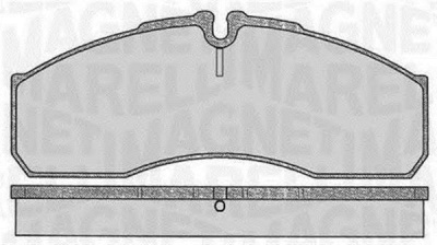 MAGNETI MARELLI 363916060480 -  Комплект тормозных колодок, дисковый тормоз
